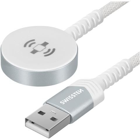 Caricabatterie Magnetico Per Apple Watch Connettore Usb Cavo 1,2m, Bianco - Foto 1