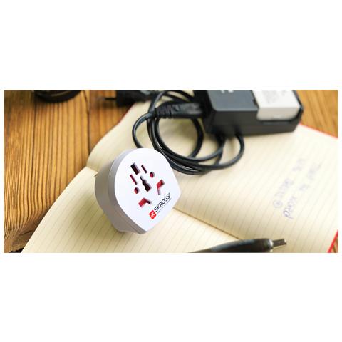 39768 adattatore per presa di corrente Universale Tipo F Bianco - Foto 3