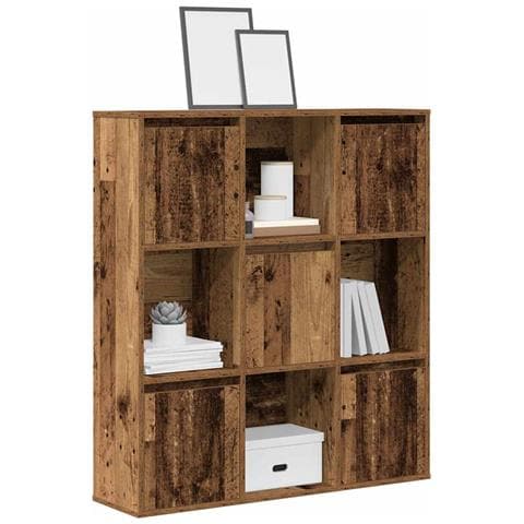 Libreria Legno Vecchio 89x24x101,5 Cm In Legno Multistrato - Foto 1