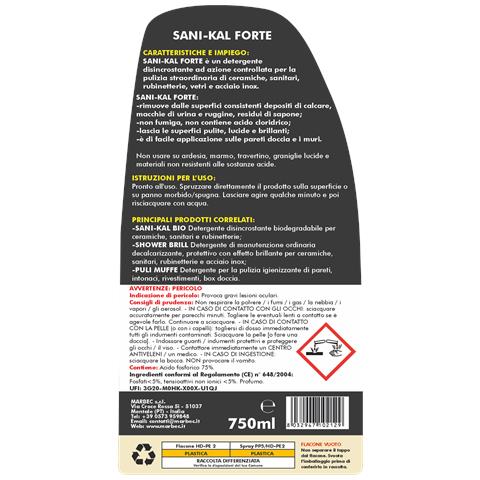 Sani-kal Forte 750ml - Disincrostante Forte Anticalcare - Foto 5