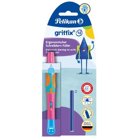 griffix penna stilografica Sistema di riempimento della cartuccia Rosa 1 pz - Foto 1