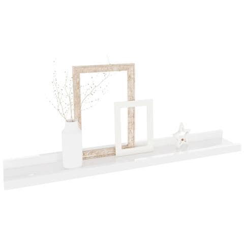 Lusso Casadino -  Mensole Da Parete 4 Pz Bianco Lucido 60x9x3 Cm - Foto 2