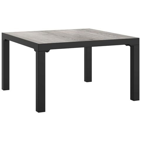 Set Salotto da Giardino 6 pz in Polyrattan Nero e Grigio - Foto 9