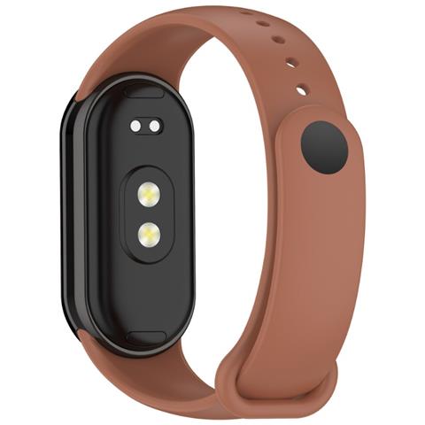 Cinturino Tpu Elegante Compatibile Con Xiaomi Band 8/9 (metal Head) - Comfort E Resistenza Al Sudore Brown - Foto 3