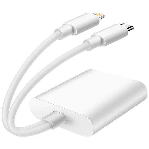 Lettore Schede Sd / Micro-sd Verso Usb-c / Lightning 480mbps, Bianco - Foto 2