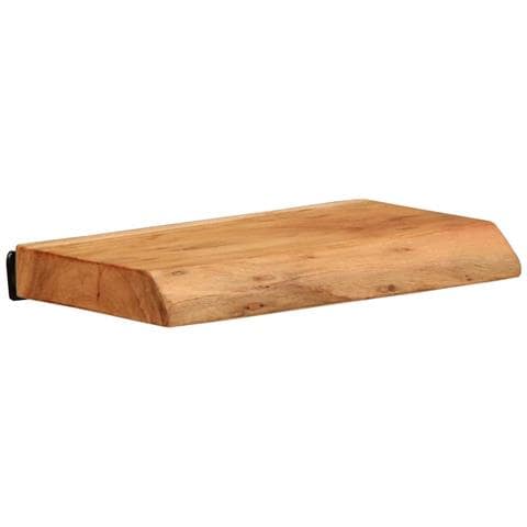 Mensole da Parete 2 pz 30x20x3,5 cm in Legno Massello di Acacia - Foto 2