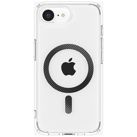 Ultra Hybrid (MagFit) custodia per cellulare 15,5 cm (6.1") Cover Carbonio, Trasparente - Foto 1