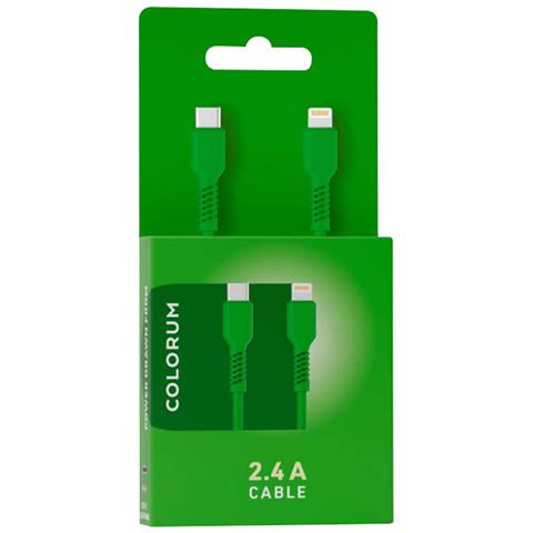 Cavo Di Ricarica E Sincronizzazione Usb-c A Lightning Da 2,4 A, 27 W, 1,8 M, Verde - Foto 2