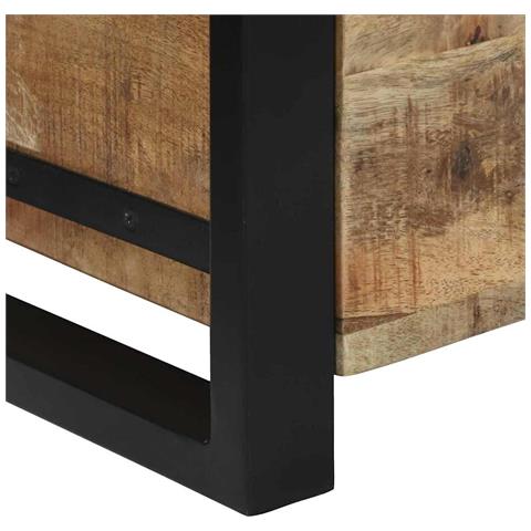 Bauli Portaoggetti 40 x 30 x 30 cm Legno massello di mango - Foto 9
