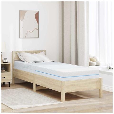 Materasso Bianco 70 x 200 cm Schiuma - Foto 2