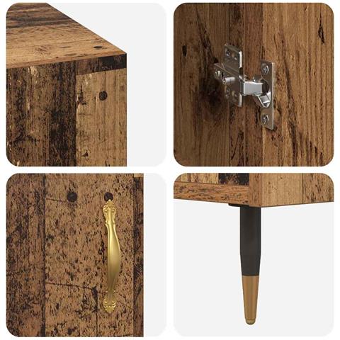 Scrivania Legno vecchio 140 x 50 x 75 cm Legno multistrato - Foto 9