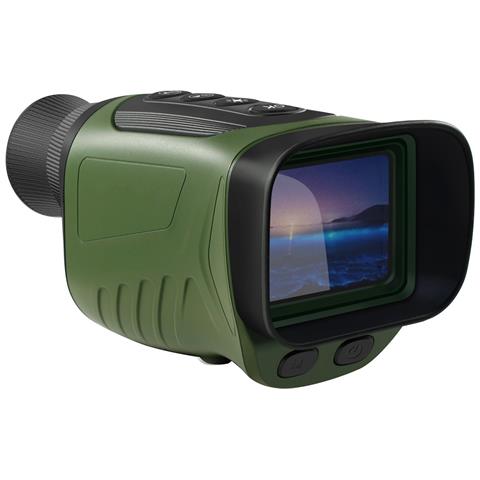 Monocolo Portatile Per Visione Notturna Digitale Uhd 2.5k Con Zoom Ottico 4x E Illuminatore A rarossi Green - Foto 1