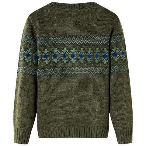 Maglione per Bambini Lavorato a Maglia Cachi 128 - Foto 2