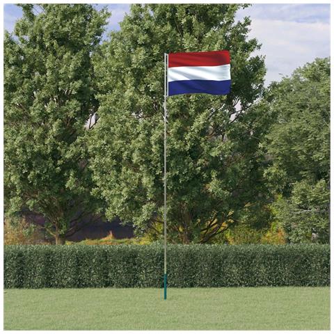 Asta e Bandiera Olanda 5,55 m Alluminio - Foto 2