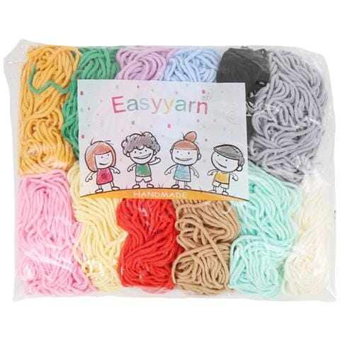 Gomitoli Di Filato Di Cotone Al Latte In 12 Colori - Filato Morbido E Versatile Per Lavori A Maglia E Uncinetto Fai Da Te - Foto 1