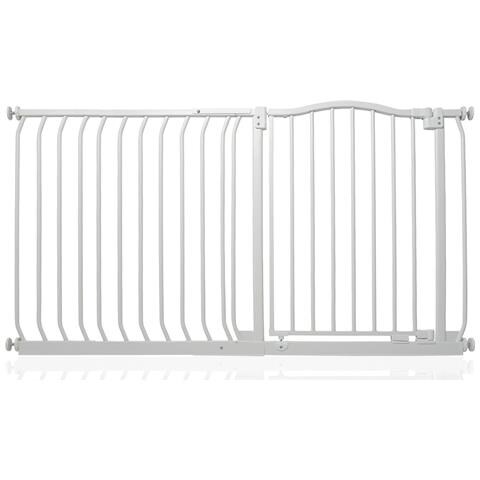 Safetots Cancelletto Di Sicurezza Con Parte Superiore Incurvata, 134cm - 143cm, Bianco Opaco - Foto 1