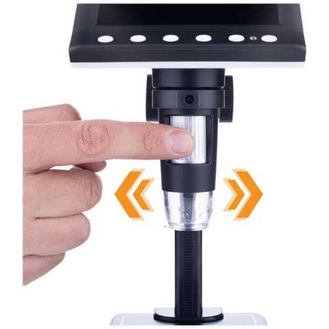 Mikroscopio Digitale Dm7-b1 - Schermo Lcd 4,3"" | Ingrandimento 40x-1000x | Connessione Pc, 8 Led Regolabili, Microsd - Foto 2