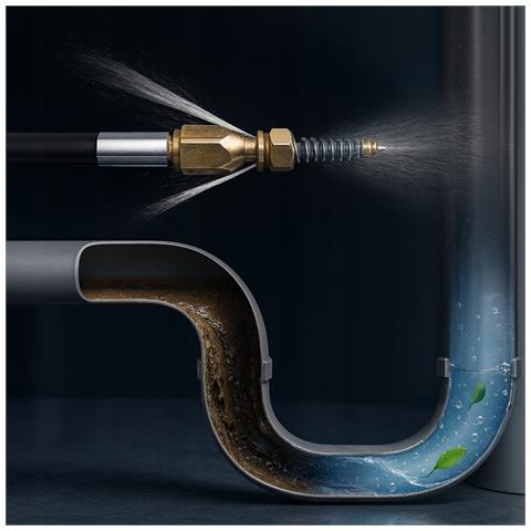 Tubo Alta Pressione 30 M - Compatibile Con Idropulitrici Bosch Vecchio Tipo | Ugello A Molla In Ottone | 60°c, 200 Bar - Foto 2