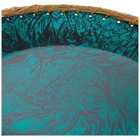 Piatto In Ceramica Blu 37x37x6,5h - Foto 2