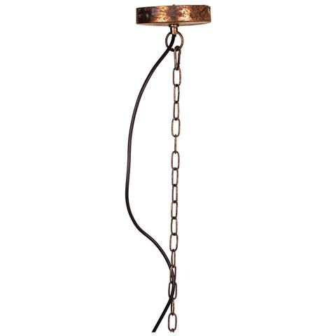 Lampada A Sospensione In Metallo Dorato 50x50x64/133h - Foto 2