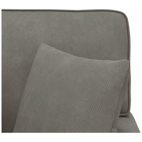 Chaise Longe con Gonna 3 pcs Grigio chiaro Tessuto in Cords - Foto 9
