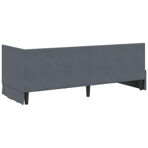 Struttura Letto Angolare con Materasso 2 pcs Grigio Velluto - Foto 9