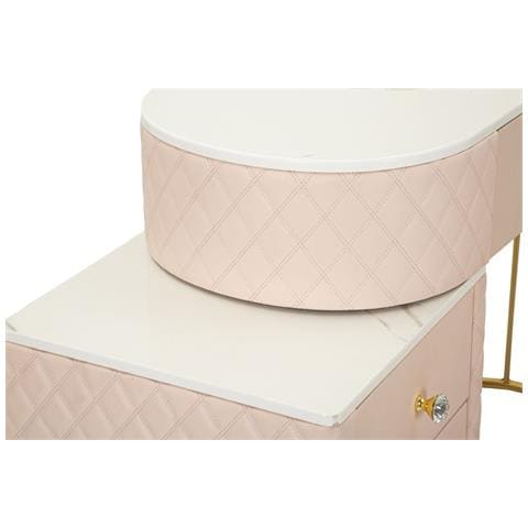Consolle Trucco Vkh22-rosa-legno-120x40x75 Cm - Foto 8