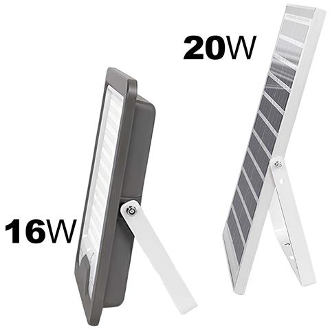 Proiettore Solare Led 16 W Con Pannello Solare 20 W E Rilevamento Automatico - Foto 5