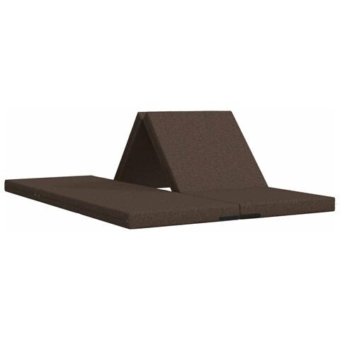 Divano Letto Pieghevole 140 x 67 x 45 cm Tortora - Foto 1