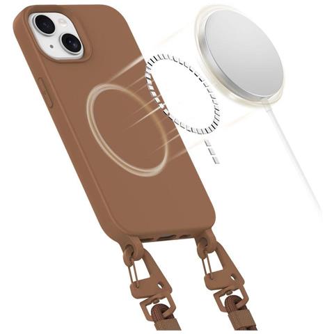 Magnecklace Custodia Magsafe Per Iphone 15 - Marrone - Foto 3