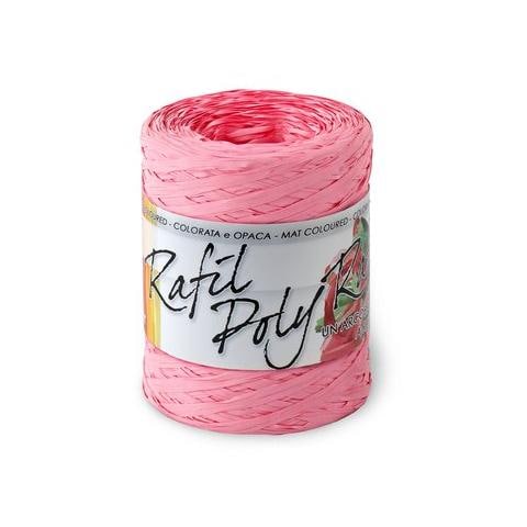 "pz. 1 Rocca 200 mx5 mm nastro ppl "Rafia" - rosa - 6802-5 - Foto 1