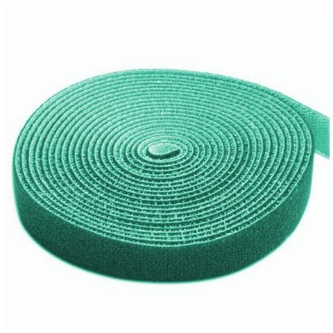 ISWT-ROLL-164GREE - Rotolo di Velcro Fermacavi Lunghezza 4m Larghezza 16mm Verde - Foto 1