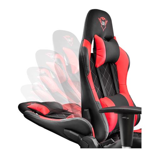 Sedia Gaming GXT 707R Resto in Tessuto con Doppio Cuscino Colore Nero / Rosso - Foto 6