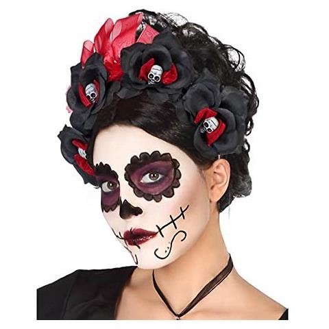 Atosa Archetto Fiori Teschi - Cappelli, Berretti, Caschi e Diademi - Foto 2