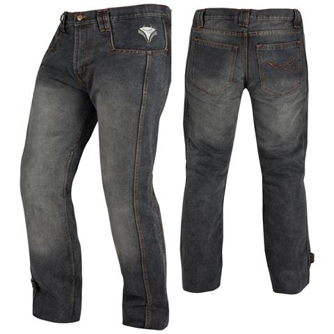 Jeans Pantaloni Moto Scooter Protezioni Ce Omologate Rinforzo Fianchi Nero 30 - Foto 1