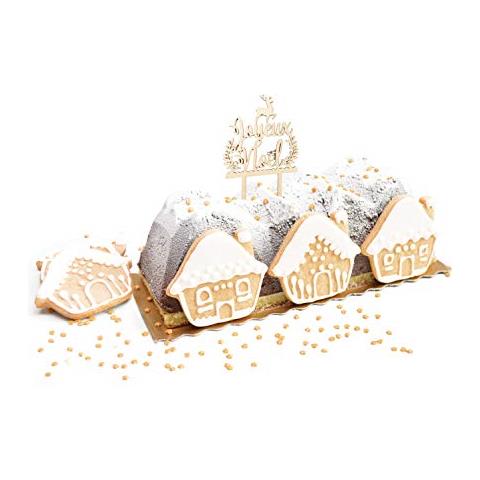 Cake Topper In Legno - Joyeux Noël In Francese) - Foto 2
