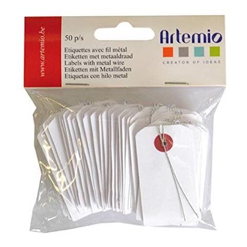  - set Di 50 etichetta, Carta, Bianco, 11,5 x 1,5 x 13 cm - Foto 1