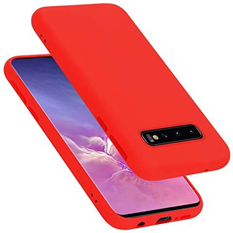 Custodia Compatibile Con Samsung Galaxy S10 In Liquid Rosso - Coperchio Protettivo In Silicone Tpu Flessibile - Foto 1