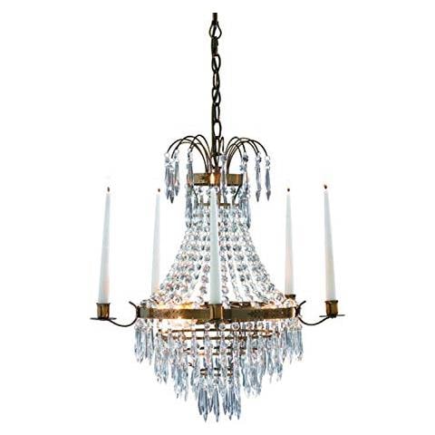 100602 lampadario, Metallo, E14, 50 x 52 cm, Colore: Trasparente - Foto 1