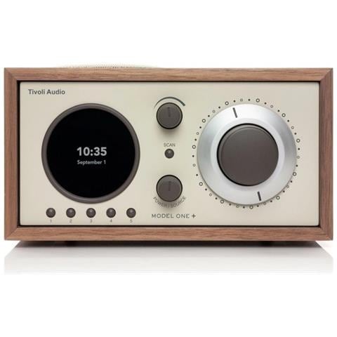 Radio DAB / DAB+ / FM Model One+ Bluetooth Aux Orologio Sveglia Walnut / Beige - Foto 2