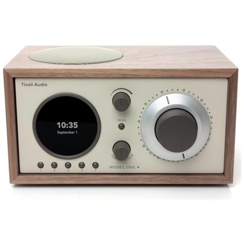 Radio DAB / DAB+ / FM Model One+ Bluetooth Aux Orologio Sveglia Walnut / Beige - Foto 4