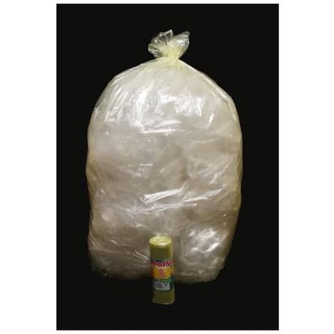 Sacchi Immondizia In Polietilene Rigenerato Capacità 97 L Giallo Trasp. Rotolo Da 10 Pz. - 10467 - Foto 1