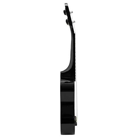 Mondiale Ritmo Soprano Ukulele - Premium Principiante Soprano Uke In Finitura Nera Con Gig Bag Spare Ukulele Strings E Feltro Pick - Equipaggiata Con Le Stringhe Aquila - Foto 2