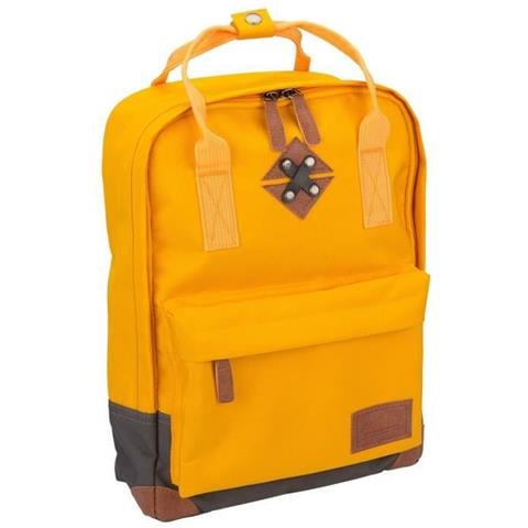 Zaino Piccolo In Poliestere 300t - Fodera 100% Poliestere - Dimensioni 24 X 10 X 33 Cm - Giallo - Foto 1