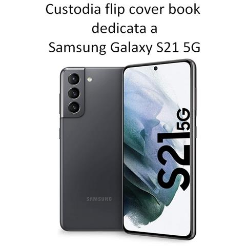 Maxy Custodia Book Orizzontale Silicone Case Per Samsung Galaxy S21 5g G991 Pink-navy - Foto 2