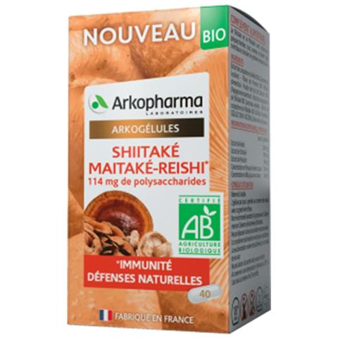Shiitaké Maitaké-reishi Bio X40 Capsule Arkocapsule - Foto 1