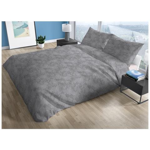 Trapuntino Piumino Estivo Primaverile 100gr Mq Leggero Disegno Lily 1 Piazza E Mezza Grigio - Foto 1