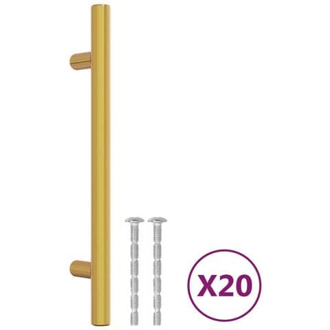 Maniglie per Mobili 20 pz Oro 128 mm in Acciaio Inox - Foto 2