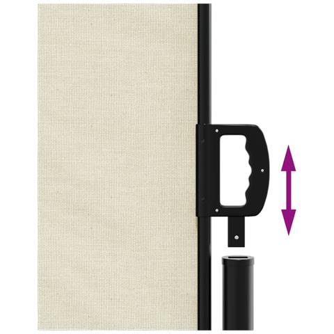 Tenda da Sole Laterale Retrattile Crema 120x1200 cm - Foto 10