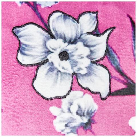 Set Di 2 Cuscini Koeleria Velluto 45 X 45 Cm A Strisce Ricamato Fucsia - Foto 2